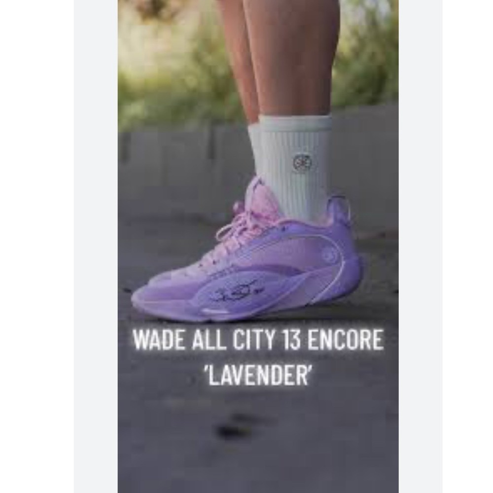 Li-Ning Way of Wade All City Encore Basketball Shoes Mens 7 Womens 8.5 Lavender